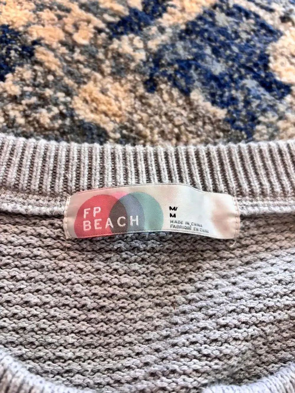 Free People Hailee Set Size M Grey Knit Sweater